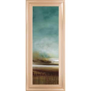 "New Horizons III" By Tesla Framed Print Abstract Wall Art 42 in. x 18 in.