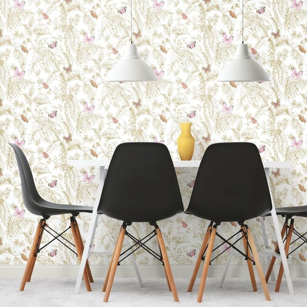 Avenie Countryside Butterflies Removable Wallpaper  Urban Outfitters