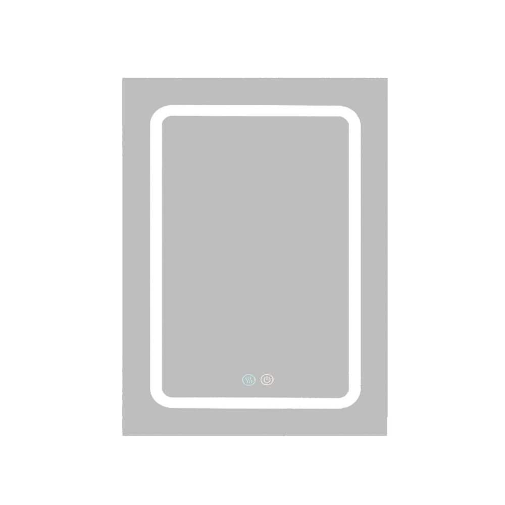 20 in. W x 30 in. H Rectangular Aluminum Medicine Cabinet with Mirror