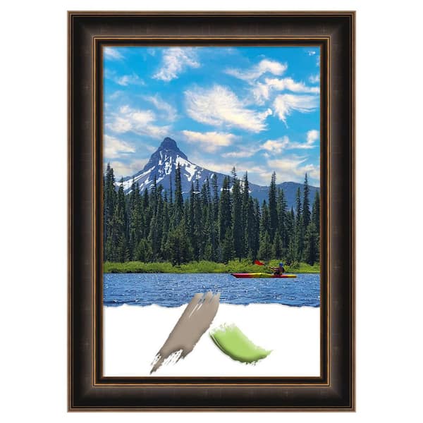 Amanti Art Villa Oil Rubbed Bronze Wood Picture Frame Opening Size 20 x 30 in.