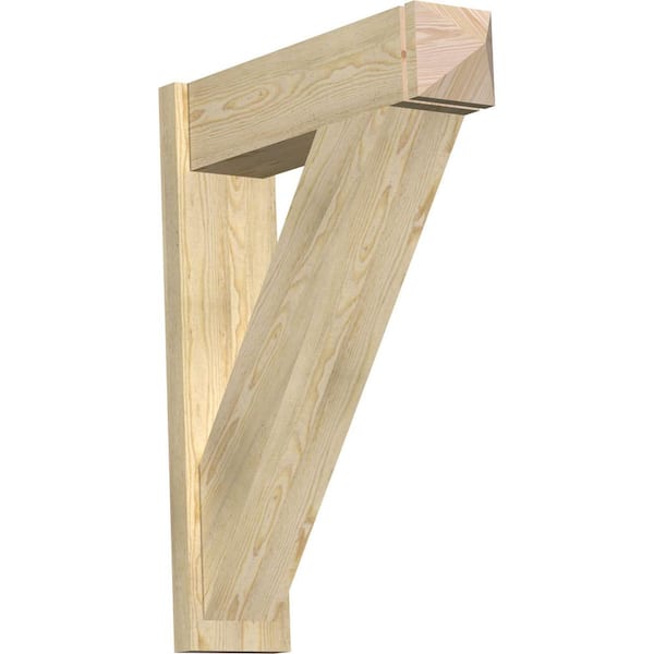 Ekena Millwork 8 in. x 38 in. x 30 in. Traditional Arts and Crafts Rough Sawn Douglas Fir Outlooker