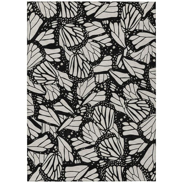 Chantille Machine Washable Indoor/Outdoor Abstract ACN2846 Linen 3 ft. x 5 ft. Area Rug