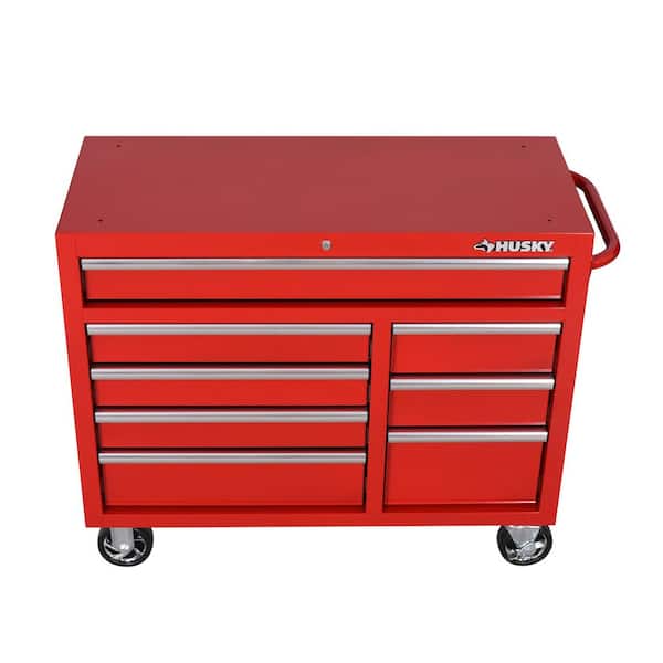 Husky Standard Duty 42 in. 8-Drawer Red Rolling Tool Cabinet
