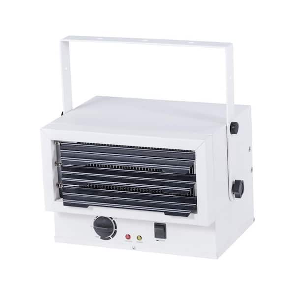 Electric Garage Heater, 5000-Watt (2500/5000W) Ceiling Mounted Shop Heater, 2 Settings and Overheat Protection