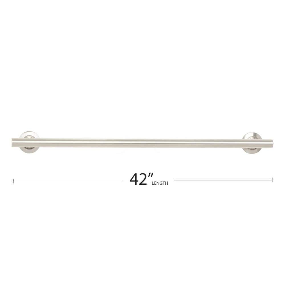 42-Inch Satin Stainless Steel Straight Bathroom Grab Bar
