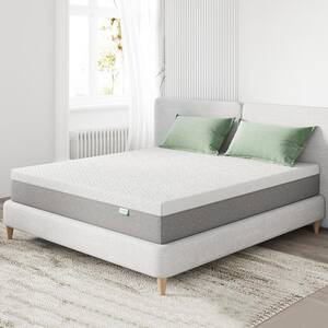 Support Cooling 10 in. Medium to Firm Gel Memory Foam Tight Top California King Mattress, Breathable and Hypoallergenic