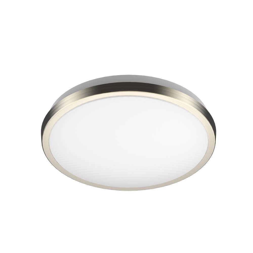 Brushed Nickel 10" Dimmable LED Flush Mount Ceiling Light