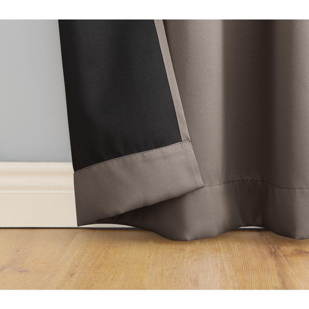 84"x52" Taupe Extreme Blackout Grommet Curtain Panel