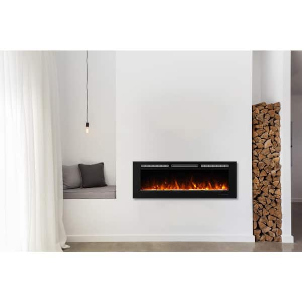 60 in. Recessed Installation Fireplace Insert with Remote Control