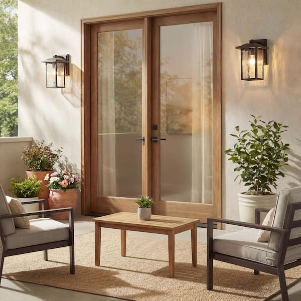 KICHLER Capanna 10.25 in. 1-Light Olde Bronze Outdoor Hardwired