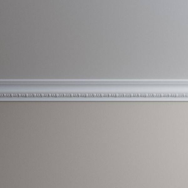 Ekena Millwork Felix 4 in. D x 5.75 in. W x 96 in. L Polyurethane Crown Moulding