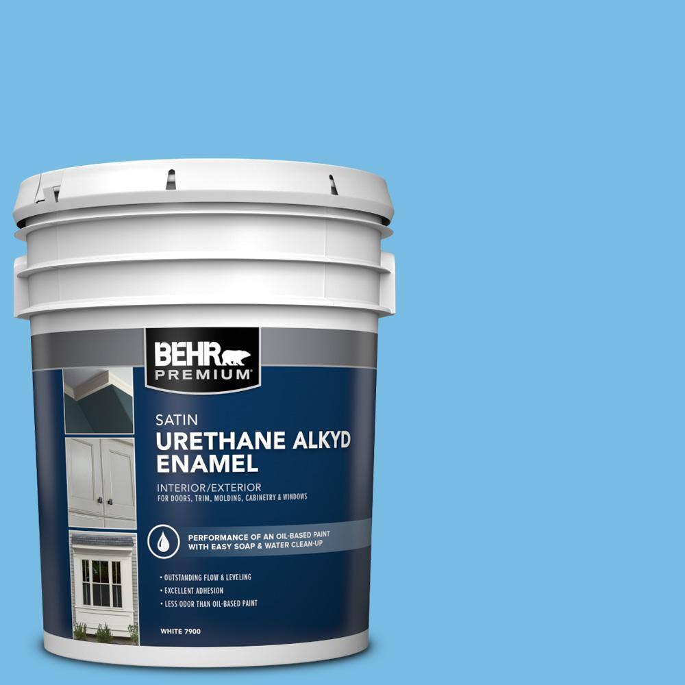 5 gal. #550B-4 Costa Rica Blue Urethane Alkyd Satin Enamel Interior/Exterior Paint price history on PriceWatchPro