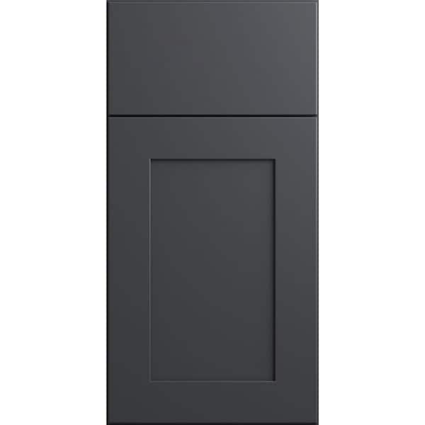 Dartmouth 7.5 in. W x 0.75 in. D x 7.5 in. H in Deep Onyx Cabinet Door Sample