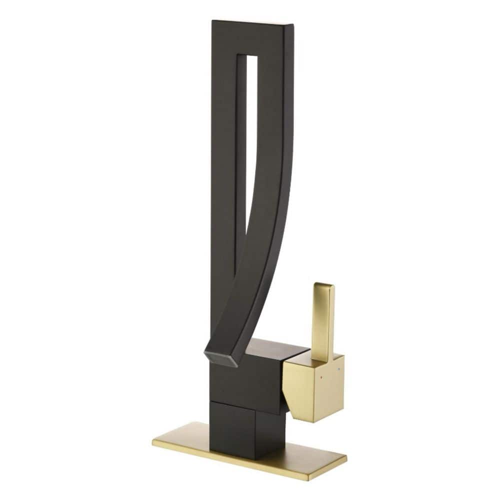 Single Handle Single Hole Bathroom Sink Faucet Waterfall Tall High Taps in Matte Black price history on PriceWatchPro
