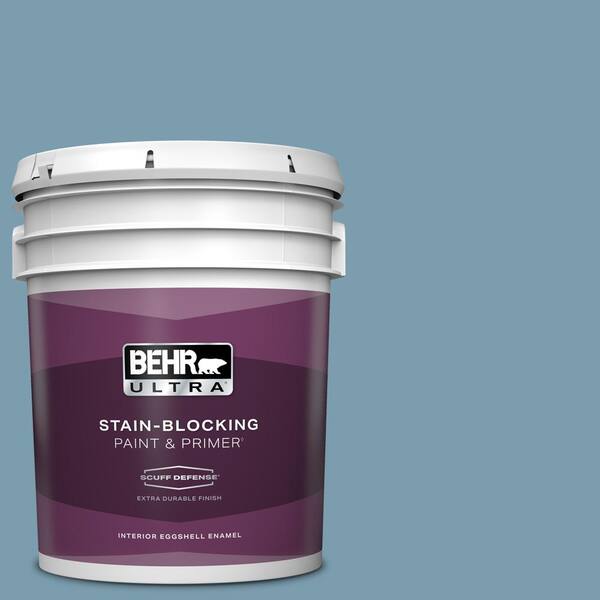 BEHR ULTRA 5 gal. #550F-4 Cool Dusk Extra Durable Eggshell Enamel Interior Paint & Primer