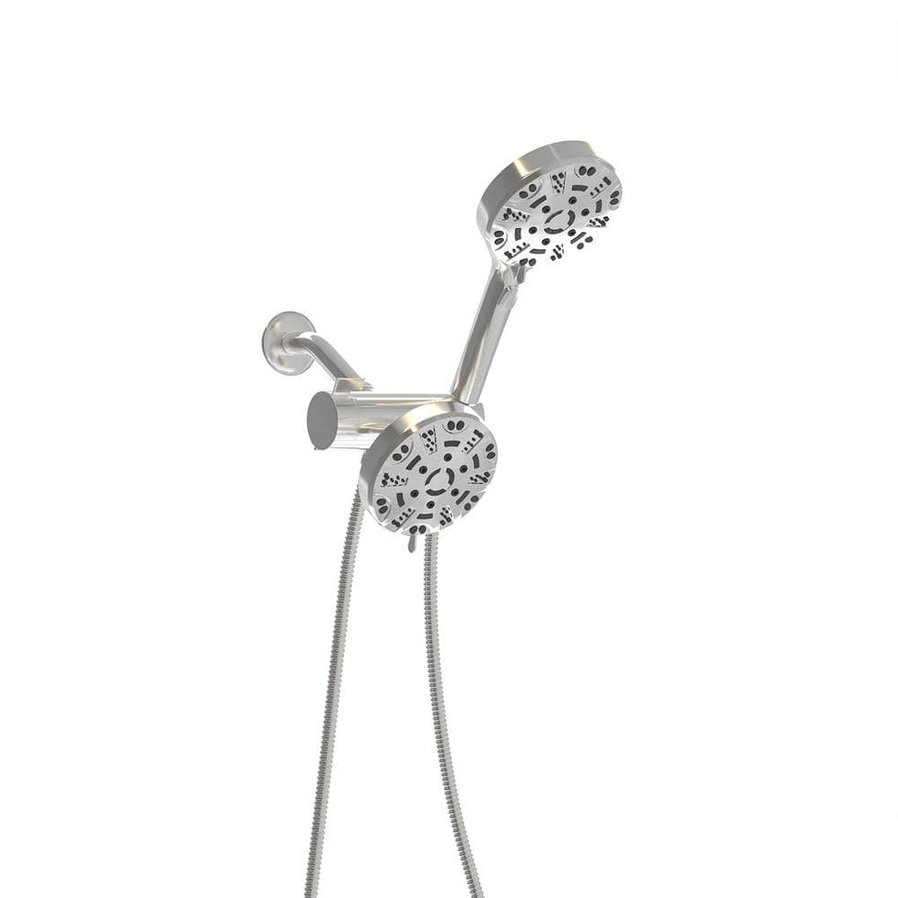 8-Spray Patterns 4.7 in. Dual Shower Heads Wall Mount and Handheld Shower H