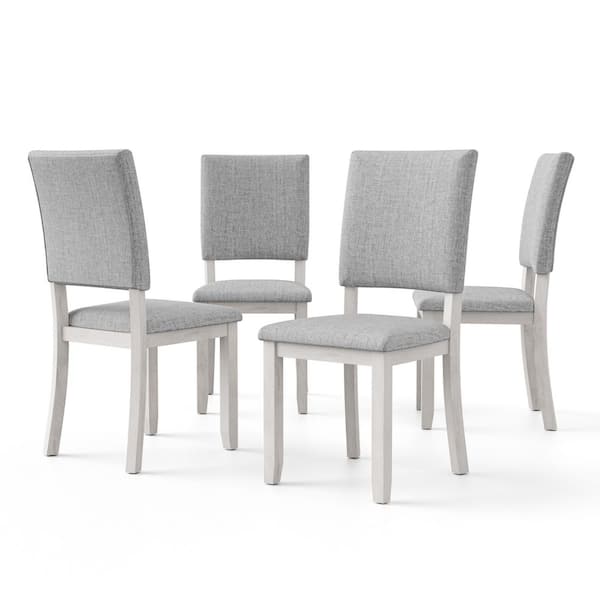 Jovie Gray Fabric Upholstered Dining Chair (Set of 4)