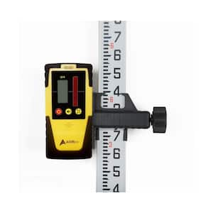 LD-8 Rotary Laser Level Detector with 16 ft. 10th 5 Section Aluminum Dual Sided Grade Rod
