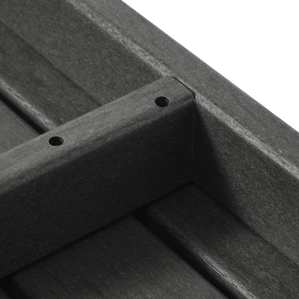 Gray HDPE Plastic Adirondack Outdoor Coffee Table