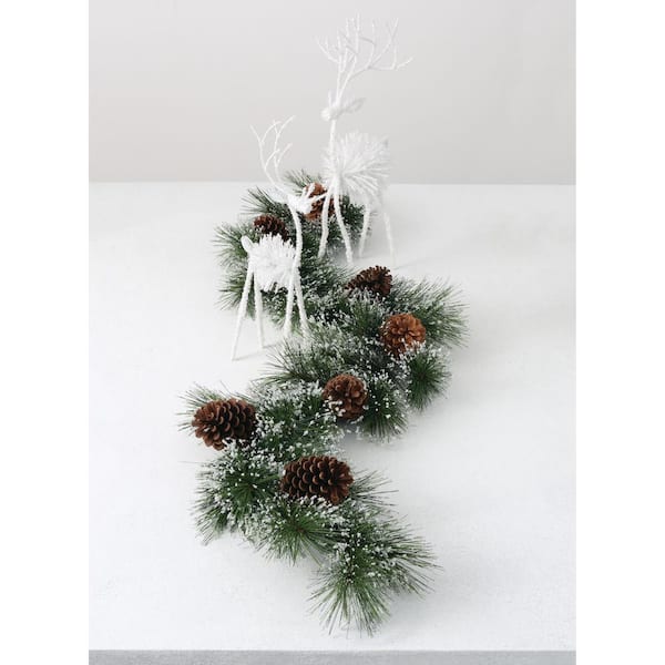 Straw Christmas Tree Garland - 6 Feet 