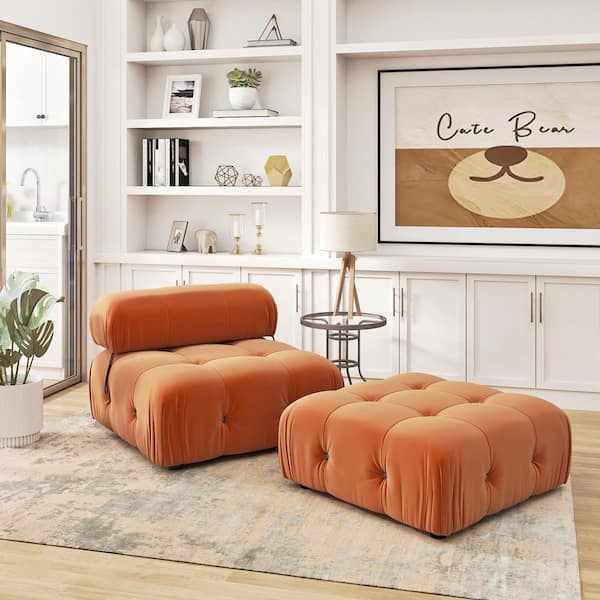 Magic Home Chameleon 104 in. Square Arm Minimalism 7-piece Modern