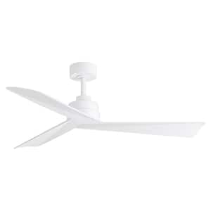 Trendy 52 in. 6 Speeds Indoor White Ceiling Fan with DC Motor, Downrod and Remote Control