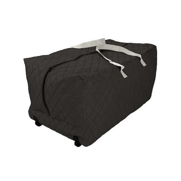 50-Gal. Quilted Rolling Storage Bag in Black