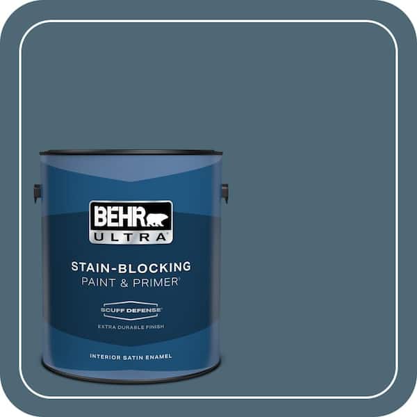 BEHR ULTRA 1 gal. #S470-6 Shipwreck Extra Durable Satin Enamel Interior Paint & Primer