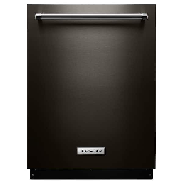 KitchenAid Top Control Tall Tub Dishwasher in Black Stainless with Dynamic Wash Arms, 44 dBA