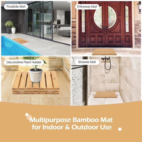 Newly Designed Multi-Color and Multi-Functional Environmentally-Friendly  Bathroom, Sauna and Hot Spring Shower Mat with Rubber Backing Non-Slip Mat  - China Bathroom Mat, Bathroom