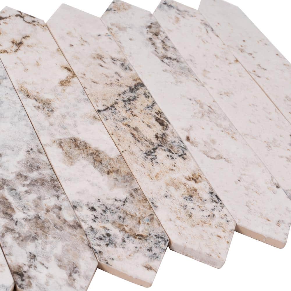 Cotton White Glossy Ceramic Picket Wall and Floor Tile