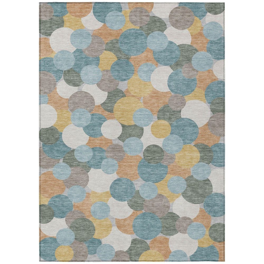 Chantille Machine Washable Indoor/Outdoor Abstract ACN2450 Teal 5 ft. x 7 ft. 6 in. Area Rug price history on PriceWatchPro