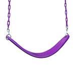 Extreme-Duty Plum Belt Swing with Purple Chains