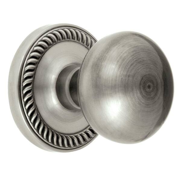 Grandeur Newport Rosette Antique Pewter with Dummy Fifth Avenue Knob