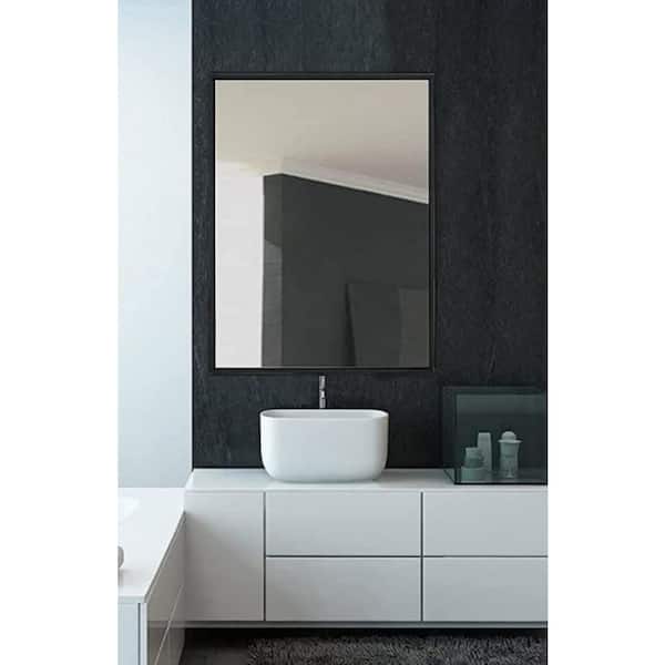 Buy Vera 24 in. x 32 in. Modern Rectangle Framed Matte Black Wall Mount