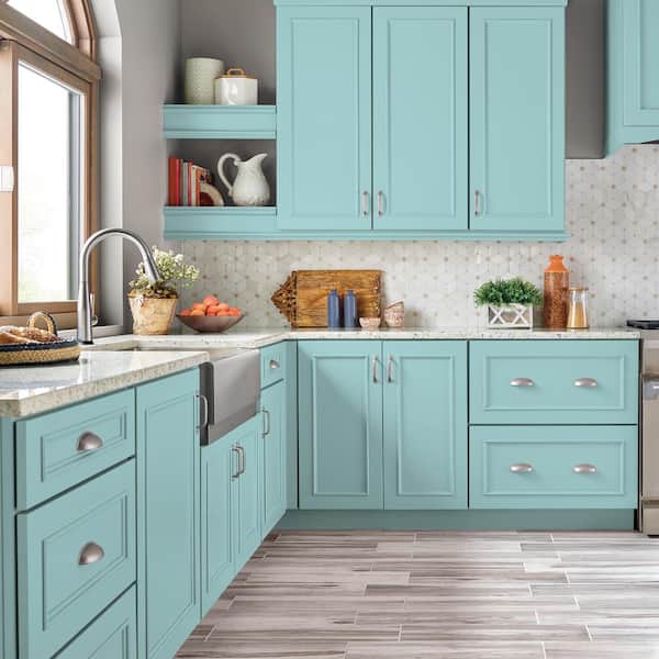 1 gal. #M460-2 Beachside Drive Satin Enamel Interior/Exterior Cabinet, Door & Trim Paint