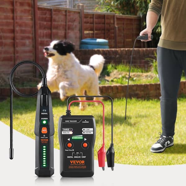 Underground Cable Locator 6.5 ft. Max Detection Depth Wire Tracer Break Detector Finder 3280 ft. Detection Length