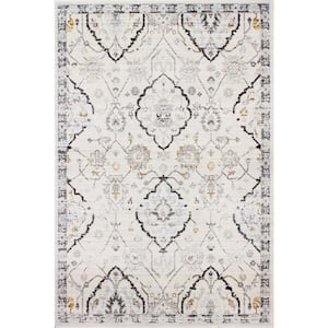 Sevilla Ivory 8 ft. x 10 ft. (7 ft. 6 in. x 9 ft. 6 in.) Floral Transitional Area Rug