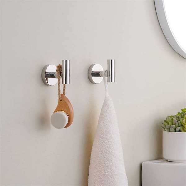 Dracelo Wall Mounted Bathroom Gold Hand Towel Robe Hooks 2 Pack B09JC3SP32  - The Home Depot