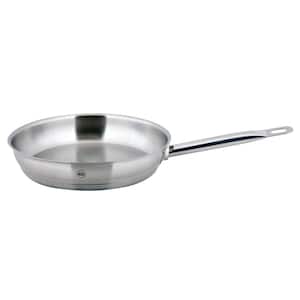 PRO-X 9.5 in. Stainless Steel Skillet in Satin Stainless Steel