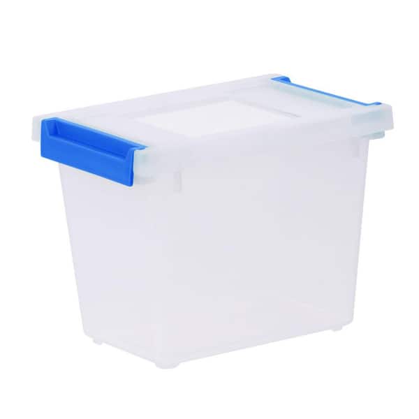 IRIS 3 qt. Plastic Storage Clip Box, Clear (6-Pack) 500608 - The