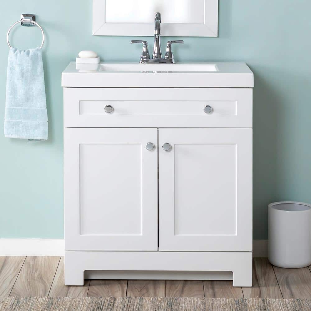 Cottage 36 in. W Bath Vanity Cabinet Only in Antique White Cottage 36 in. W Bath Vanity Cabinet Only in Antique White