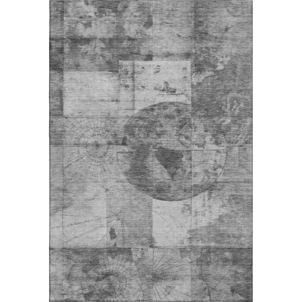 Mayfield Premium Machine Washable Abstract AMF1905 Gray 9 ft. x 12 ft. Area Rug price history on PriceWatchPro