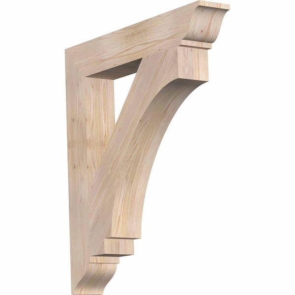 Ekena Millwork 5.5 in. x 40 in. x 36 in. Douglas Fir Imperial Traditional Smooth Bracket