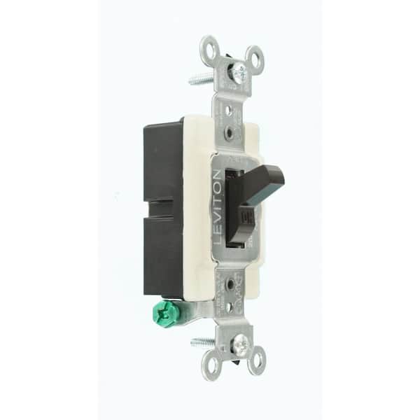 20 Amp Commercial Grade Single-Pole Toggle Switch, Brown CS120-2
