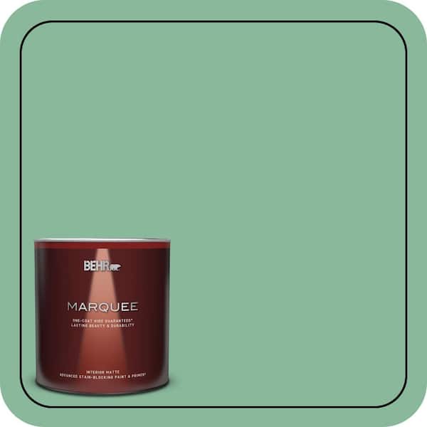 BEHR MARQUEE 1 qt. #470D-4 Garden View Matte Interior Paint & Primer