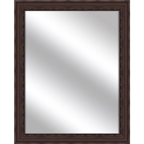 PTM Images Medium Rectangle Brown Art Deco Mirror (32.375 in. H x 26.375 in. W)