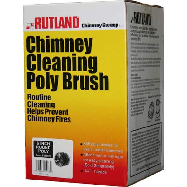 Rutland 6 in. Chimney Sweep Round Cleaning Poly Brush