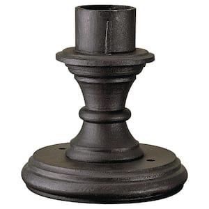 Great Outdoors 8.75 in. Sand Black Pier Mount