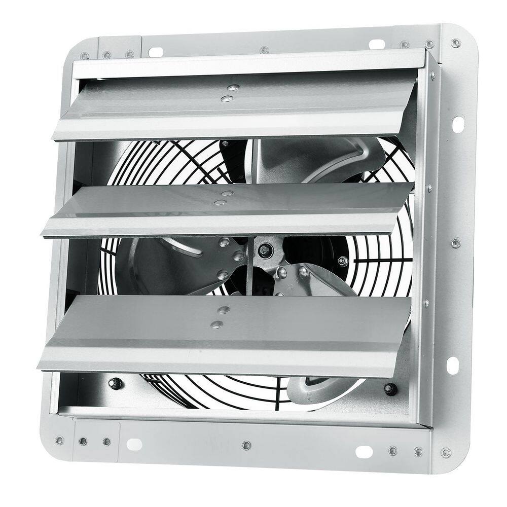 10 in. Shutter Exhaust Fan, 820 CFM, Aluminum Wall Mounted Attic Fan with AC-motor, Sliver, FCC price history on PriceWatchPro